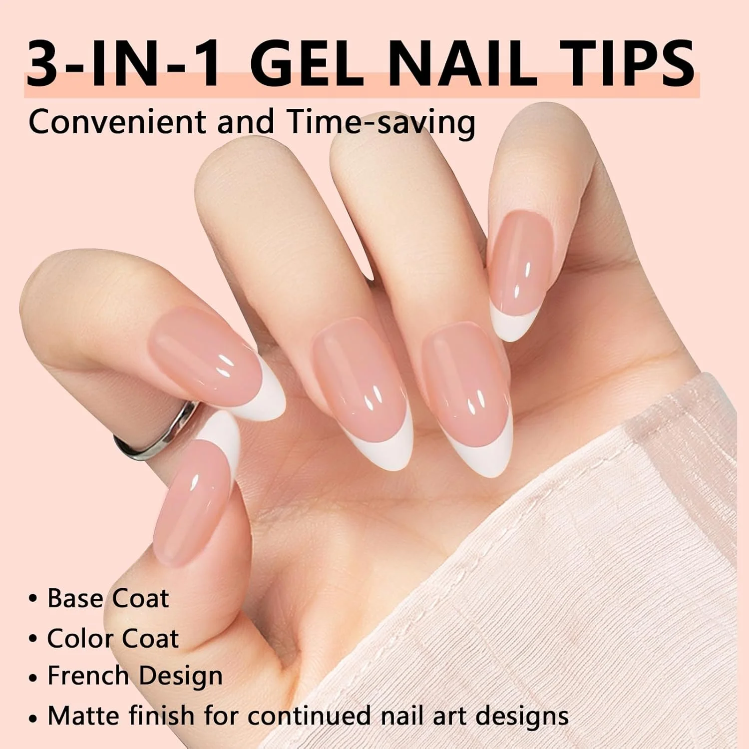 تیپ ناخن ژلی بادامی متوسط، تیپ فرنچ - تیپ ناخن مصنوعی ژل نرم نود، 15 سایز 150 عددی، تیپ ناخن فرنچ با پرایمر، بیس کت و ژل رنگی از قبل، تیپ ناخن DIY برای اکستنشن ناخن تیپ ناخن ژلی بادامی متوسط، تیپ فرنچ - تیپ ناخن مصنوعی ژل نرم نود، 15 سایز 150 عددی، تیپ ناخن فرنچ با پرایمر، بیس کت و ژل رنگی از قبل، تیپ ناخن DIY برای اکستنشن ناخن