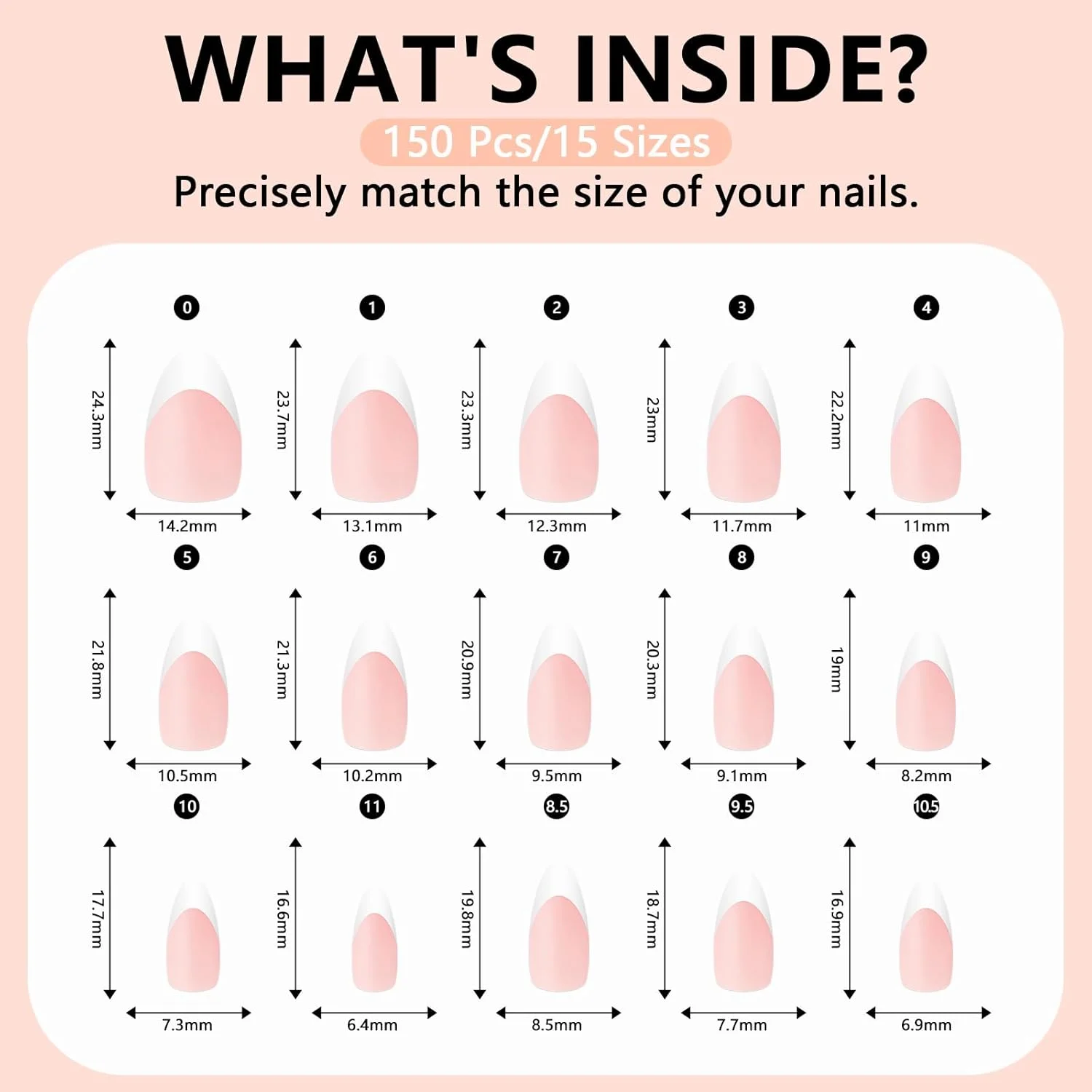 تیپ ناخن ژلی بادامی متوسط، تیپ فرنچ - تیپ ناخن مصنوعی ژل نرم نود، 15 سایز 150 عددی، تیپ ناخن فرنچ با پرایمر، بیس کت و ژل رنگی از قبل، تیپ ناخن DIY برای اکستنشن ناخن تیپ ناخن ژلی بادامی متوسط، تیپ فرنچ - تیپ ناخن مصنوعی ژل نرم نود، 15 سایز 150 عددی، تیپ ناخن فرنچ با پرایمر، بیس کت و ژل رنگی از قبل، تیپ ناخن DIY برای اکستنشن ناخن