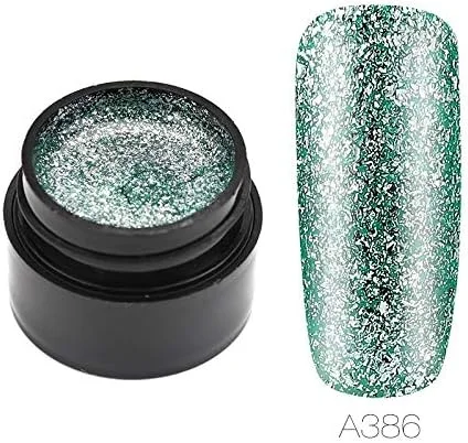 لاک ژل ناخن رزالیند مدل هیبرید، لاک براق پلاتینیوم، مناسب طراحی و مانیکور (A386)