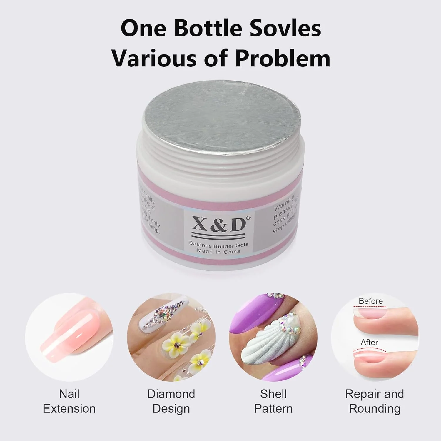 کیت لاک ژل ناخن X&D پلی ژل خشک شونده سریع UV، 56 گرم، رنگ طبیعی و شفاف، اکستنشن ناخن با فرم ناخن، ست برس سمور ناخن اکریلیک با درپوش (صورتی) کیت لاک ژل ناخن X&D پلی ژل خشک شونده سریع UV، 56 گرم، رنگ طبیعی و شفاف، اکستنشن ناخن با فرم ناخن، ست برس سمور ناخن اکریلیک با درپوش (صورتی)