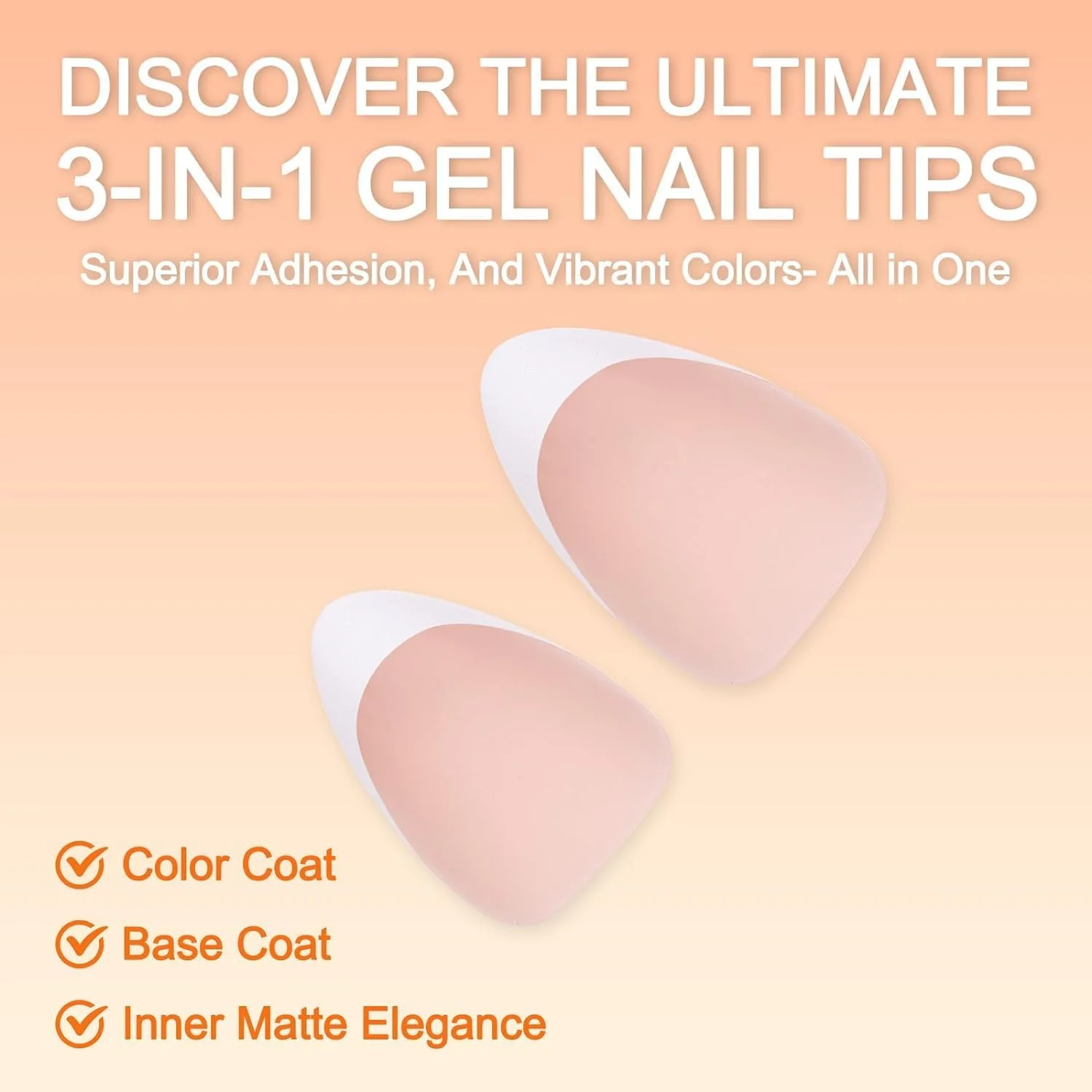 تیپ های فرانسوی ناخن ژلی WUZIA x، 240 عدد ناخن مصنوعی با پوشش پرایمر و لایه پایه از قبل اعمال شده، 15 سایز ناخن مصنوعی ژلی نرم برای کاشت ناخن DIY (سفید مات-بادامی برنز تیره S) تیپ های فرانسوی ناخن ژلی WUZIA x، 240 عدد ناخن مصنوعی با پوشش پرایمر و لایه پایه از قبل اعمال شده، 15 سایز ناخن مصنوعی ژلی نرم برای کاشت ناخن DIY (سفید مات-بادامی برنز تیره S)