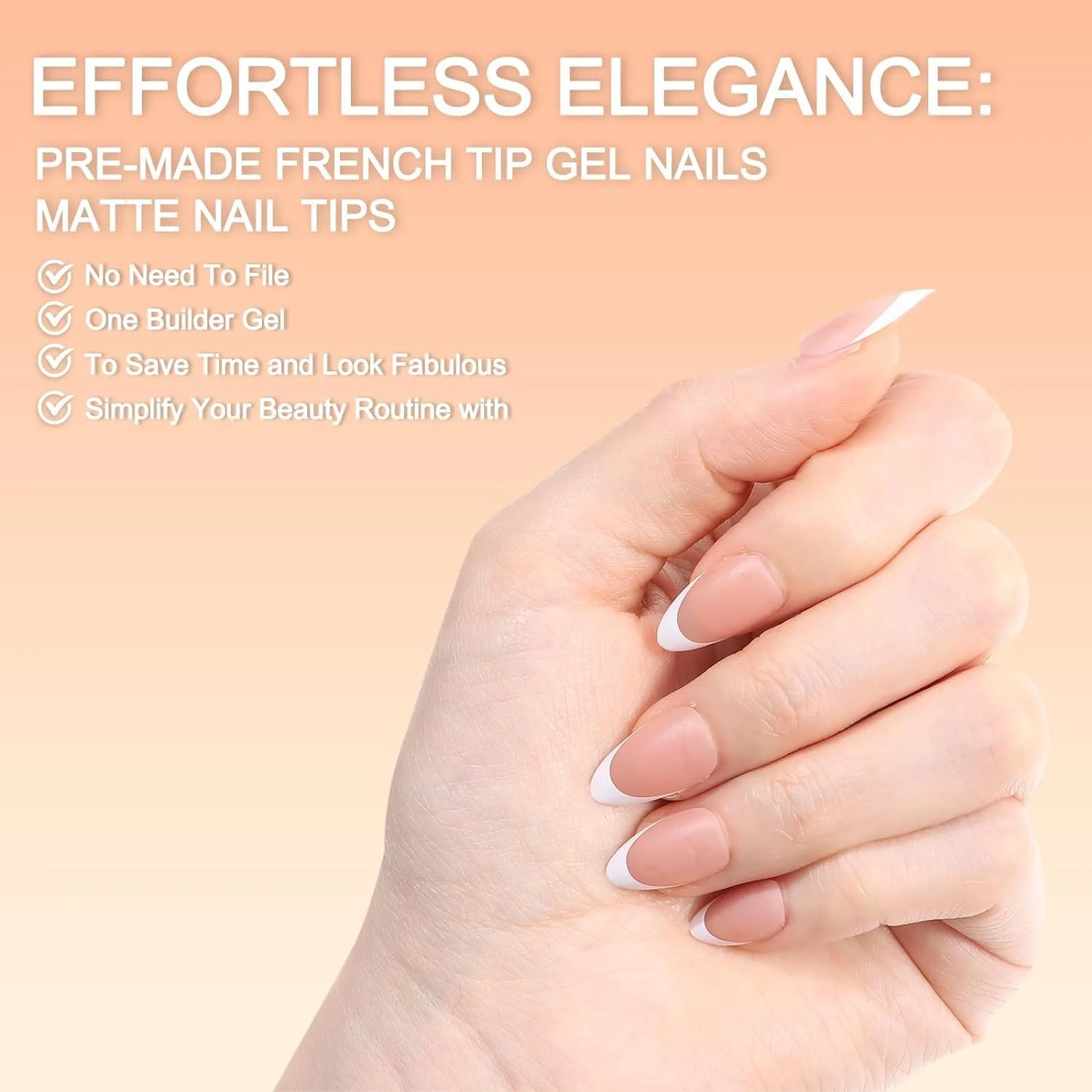 تیپ های فرانسوی ناخن ژلی WUZIA x، 240 عدد ناخن مصنوعی با پوشش پرایمر و لایه پایه از قبل اعمال شده، 15 سایز ناخن مصنوعی ژلی نرم برای کاشت ناخن DIY (سفید مات-بادامی برنز تیره S) تیپ های فرانسوی ناخن ژلی WUZIA x، 240 عدد ناخن مصنوعی با پوشش پرایمر و لایه پایه از قبل اعمال شده، 15 سایز ناخن مصنوعی ژلی نرم برای کاشت ناخن DIY (سفید مات-بادامی برنز تیره S)