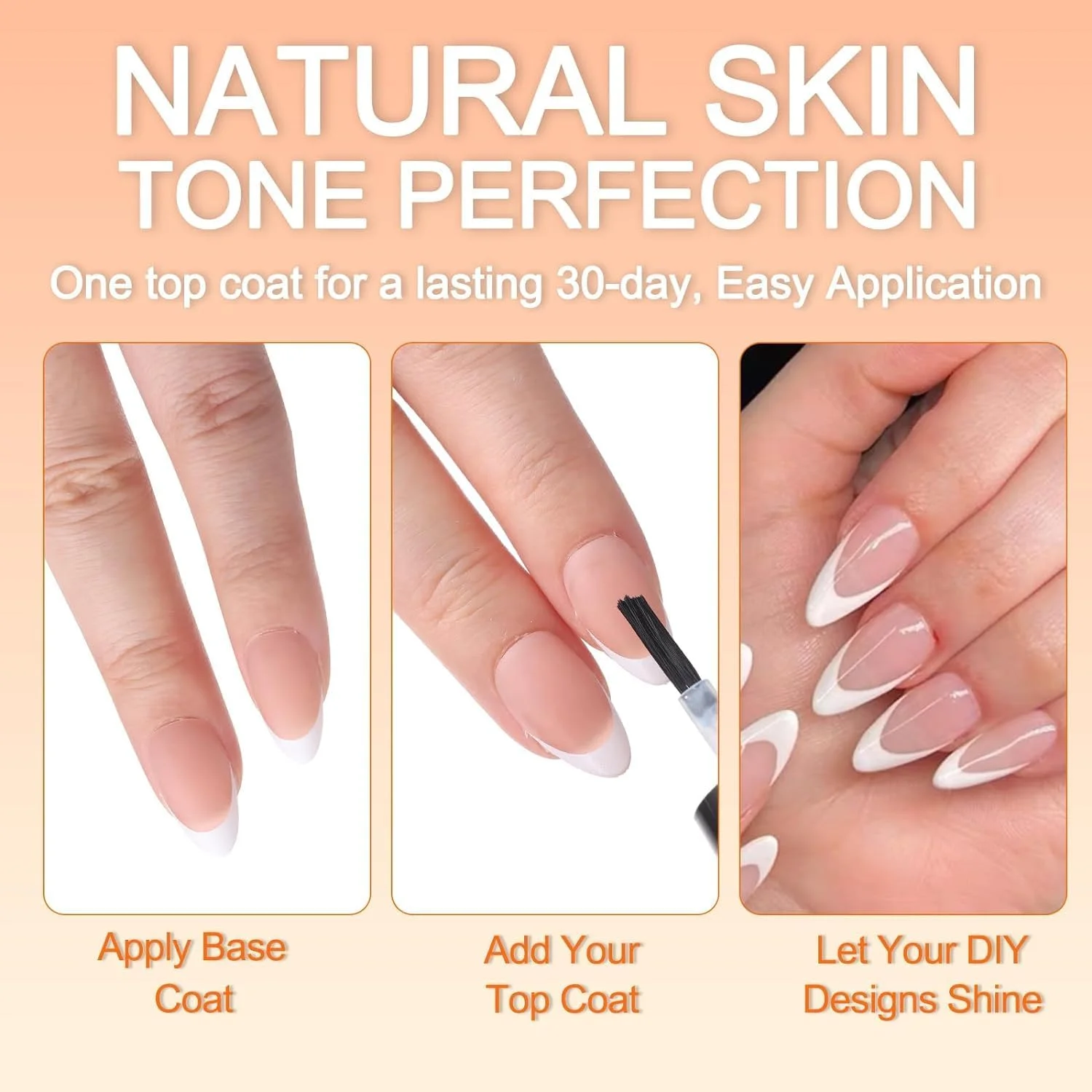 تیپ های فرانسوی ناخن ژلی WUZIA x، 240 عدد ناخن مصنوعی با پوشش پرایمر و لایه پایه از قبل اعمال شده، 15 سایز ناخن مصنوعی ژلی نرم برای کاشت ناخن DIY (سفید مات-بادامی برنز تیره S) تیپ های فرانسوی ناخن ژلی WUZIA x، 240 عدد ناخن مصنوعی با پوشش پرایمر و لایه پایه از قبل اعمال شده، 15 سایز ناخن مصنوعی ژلی نرم برای کاشت ناخن DIY (سفید مات-بادامی برنز تیره S)