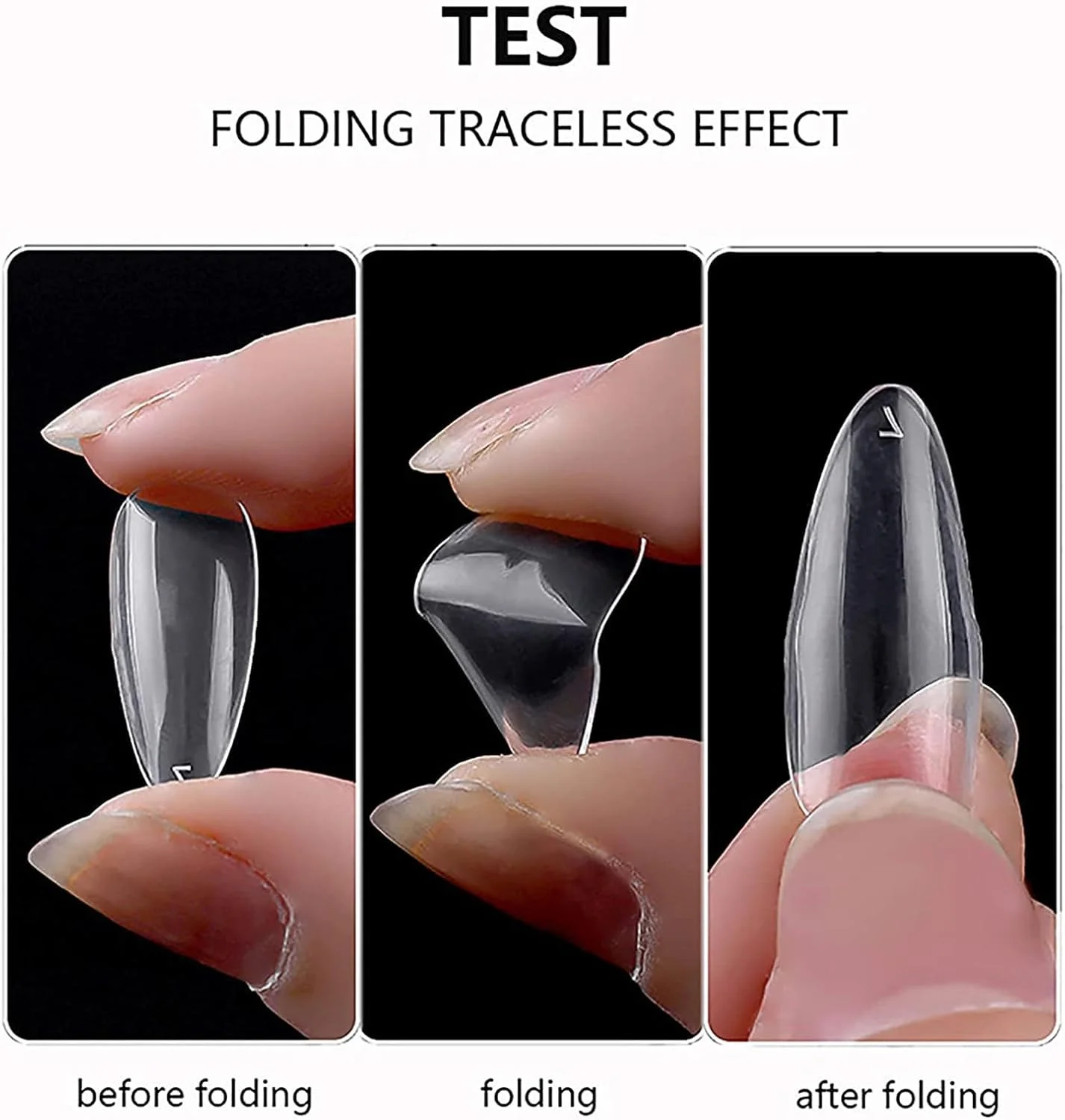 YHOME 500 عدد نوک ناخن بادامی پوشش کامل ناخن مصنوعی شفاف ناخن های اکریلیک فیک با جعبه 10 سایز برای اکستنشن هنر طراحی ناخن در خانه و سالن YHOME 500 عدد نوک ناخن بادامی پوشش کامل ناخن مصنوعی شفاف ناخن های اکریلیک فیک با جعبه 10 سایز برای اکستنشن هنر طراحی ناخن در خانه و سالن