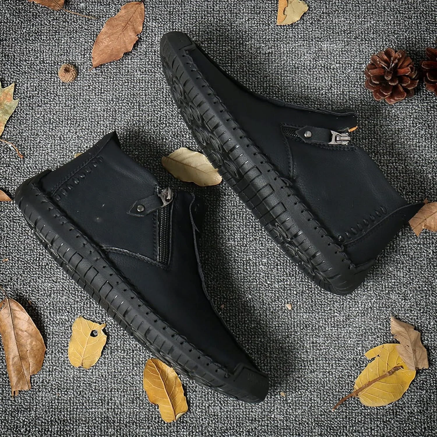 کفش های کتانی مردانه SKYRRA، سبک کلاسیک یکپارچهسازی با سیستمعامل، کفش های چرمی مردانه، کفش های دست ساز، کفش های رانندگی تنفسی، کفش های چرمی غیر رسمی و چکمه های مچی