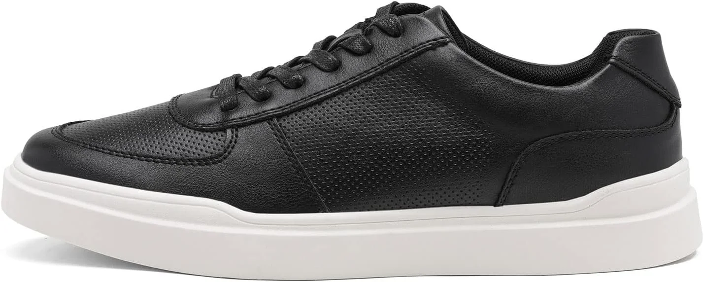 کفش‌های کتانی مردانه SKYRRA، کفش‌های چرمی رسمی مشکی راحت و سبک کلاسیک مناسب رانندگی