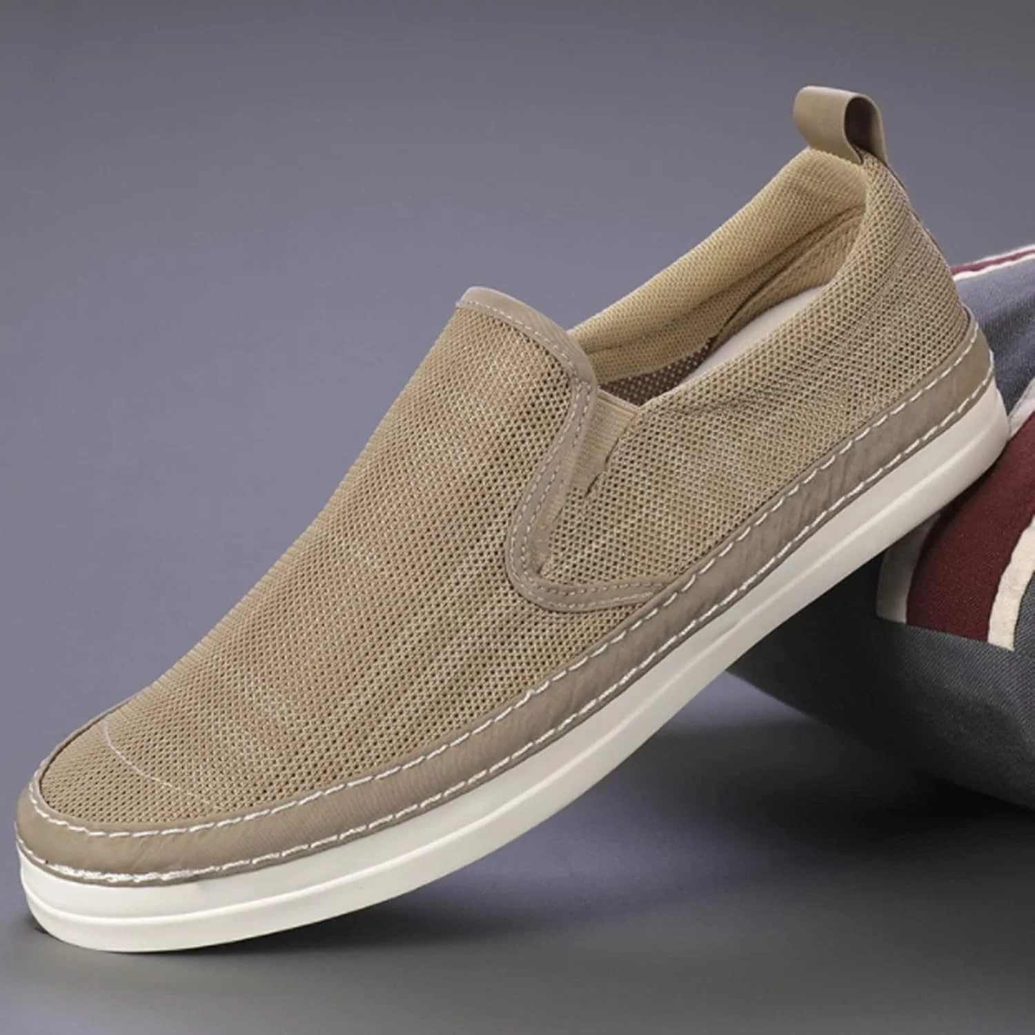 کفش های کتانی مردانه SKYRRA، کفش های بدون بند مردانه، کفش های بوم مردانه، بهاری، پاییزی، تنفس پذیر و راحت