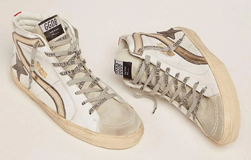 کفش‌های کتانی لایت مردانه گلدن گوس، کفش‌های ورزشی تخت چرمی رترو محبوب، نرم و سبک