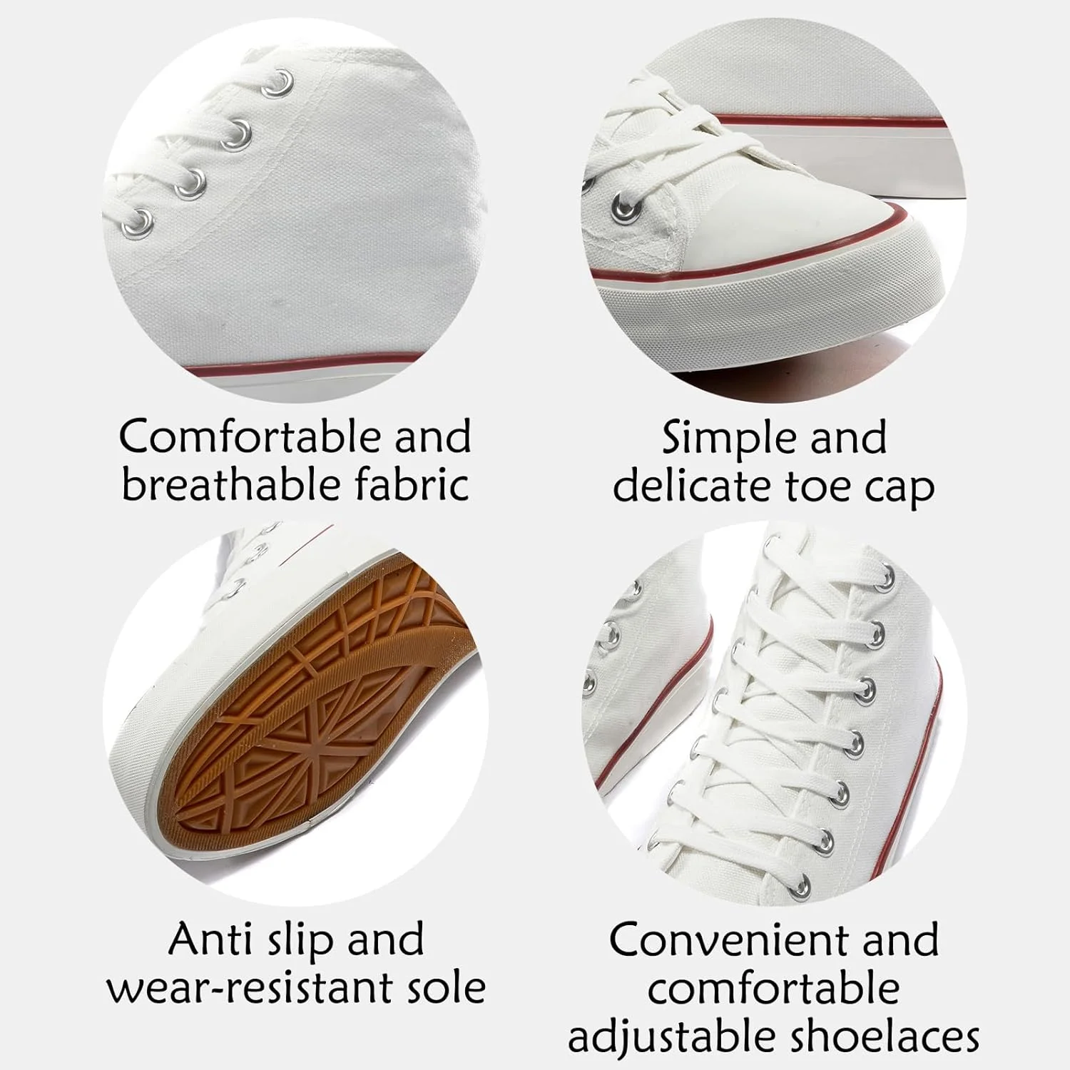 کفش‌های کتانی ساق بلند زنانه مردانه کلاسیک بند دار کفش‌های کتانی غیررسمی یونیسکس تنیس کفش‌های پیاده‌روی راحت و مد روز