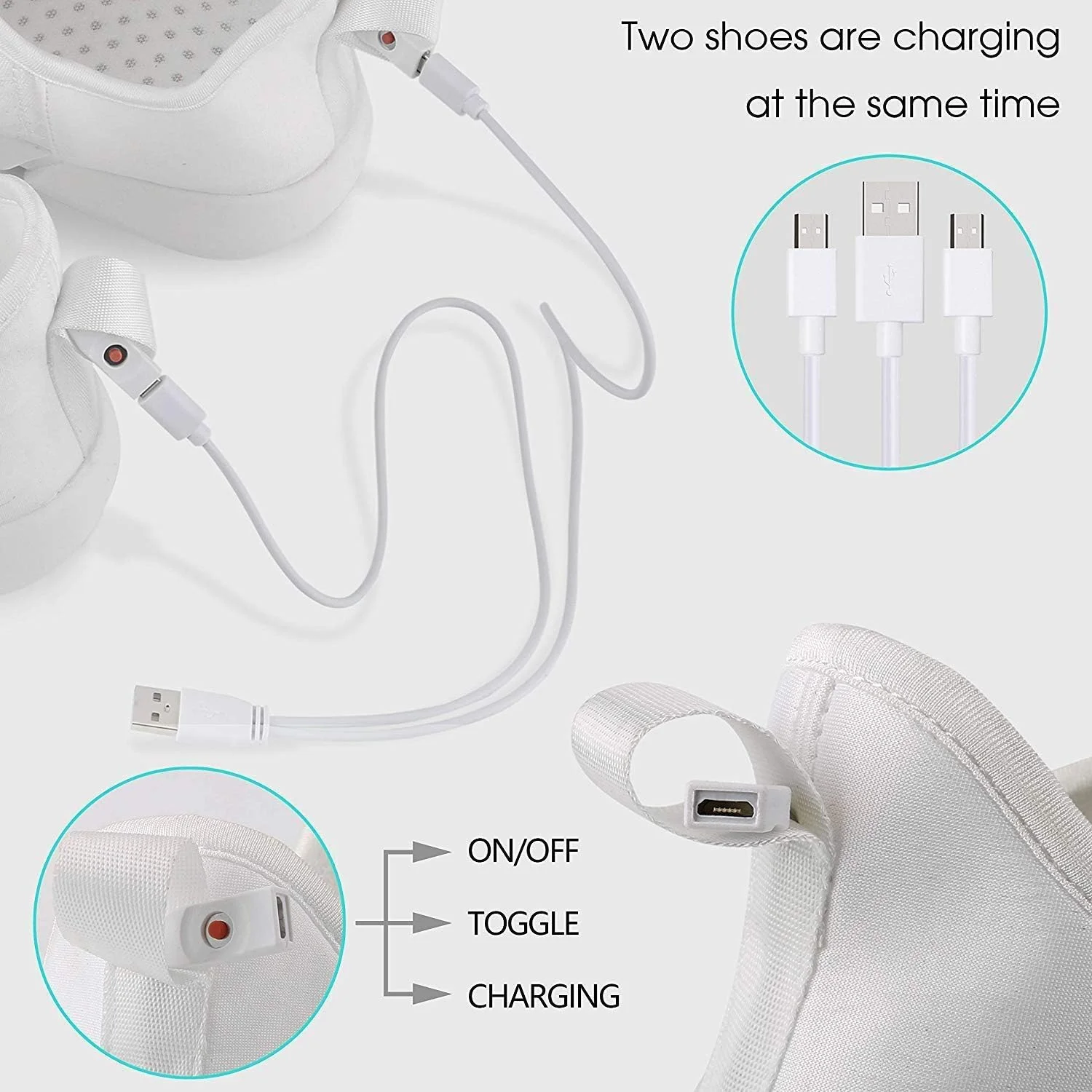 کفش‌های کتانی LED فیبر نوری زنانه و مردانه با قابلیت شارژ USB، مناسب برای جشن‌ها، مهمانی‌ها، رقص و کفش‌های درخشان کودکان