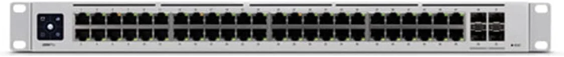 سوئیچ 48 پورت گیگابیتی یوبیکیوتی UniFi Switch PRO با قابلیت‌های لایه 3 و SFP+ مدل (USW-Pro-48)
