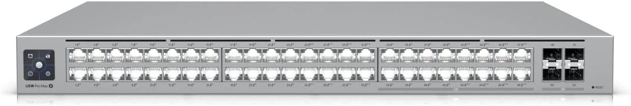 یوبیکیوتی نتورکس 48+4 پورت UniFi USW-PRO-Max-48-PoE PoE++ 720W M RM یوبیکیوتی نتورکس 48+4 پورت UniFi USW-PRO-Max-48-PoE PoE++ 720W M RM