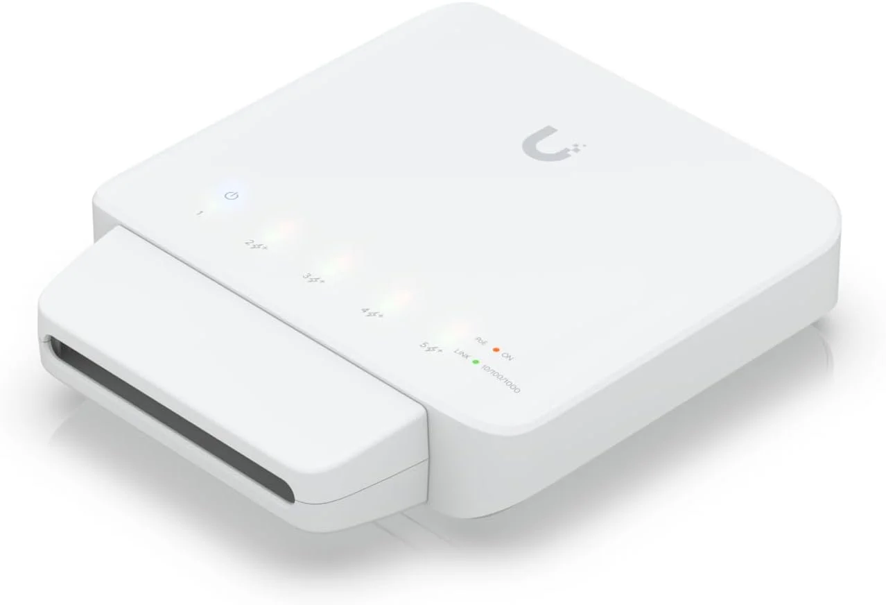 سوییچ مدیریتی لایه 2 گیگابیتی اترنت با قابلیت PoE یوبیکوئیتی UniFi Switch Flex - سفید سوییچ مدیریتی لایه 2 گیگابیتی اترنت با قابلیت PoE یوبیکوئیتی UniFi Switch Flex - سفید