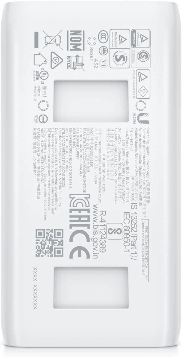 تزریق کننده PoE گیگابیتی Ubiquiti Networks 802.3af، حداکثر 48 ولت 0.5 آمپر، 767327 (گیگابیت 802.3af حداکثر 48 ولت 0.5 آمپر) تزریق کننده PoE گیگابیتی Ubiquiti Networks 802.3af، حداکثر 48 ولت 0.5 آمپر، 767327 (گیگابیت 802.3af حداکثر 48 ولت 0.5 آمپر)