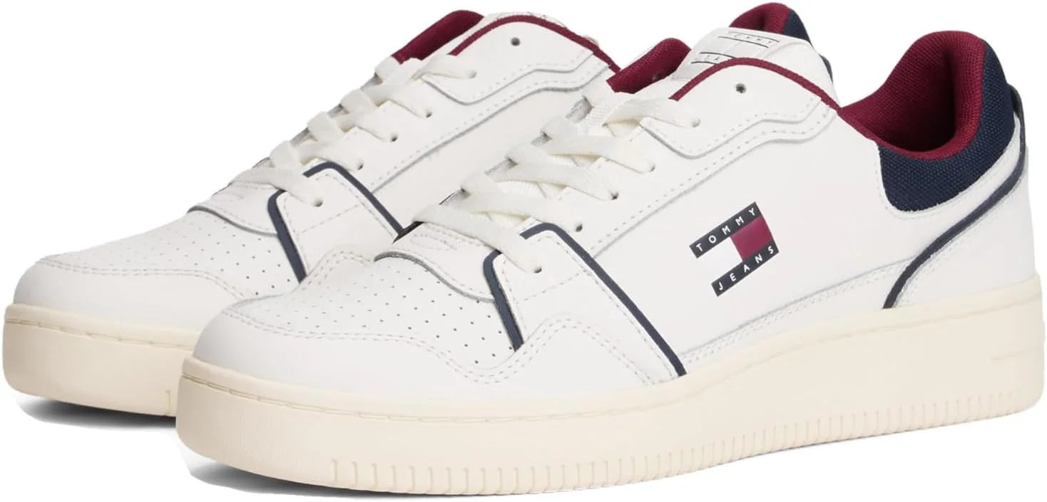 کفش مردانه تامی جینز مدل Tjm Retro Basket Em0em01610 با ساق کوتاه