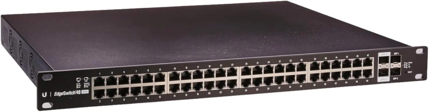 سوئیچ گیگابیتی مدیریتی اِج Ubiquiti Networks با قابلیت PoE و SFP، روش تغذیه 100-240VAC/50-60 Hz، ورودی یونیورسال، (مشکی)