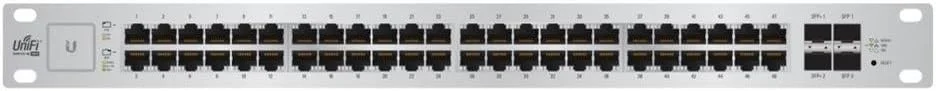 سوئیچ مدیریتی یوبی‌ان‌تی یونی‌فای مدل US-48-500W با قابلیت PoE+ گیگابیتی و SFP، توان 500 وات، لایه 2