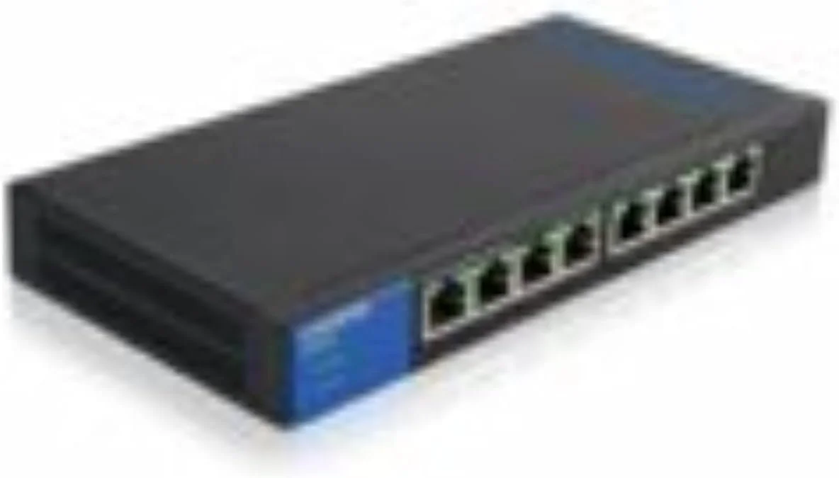 سوئیچ دسکتاپ گیگابیتی PoE تجاری 8 پورت LINKSYS LGS108P