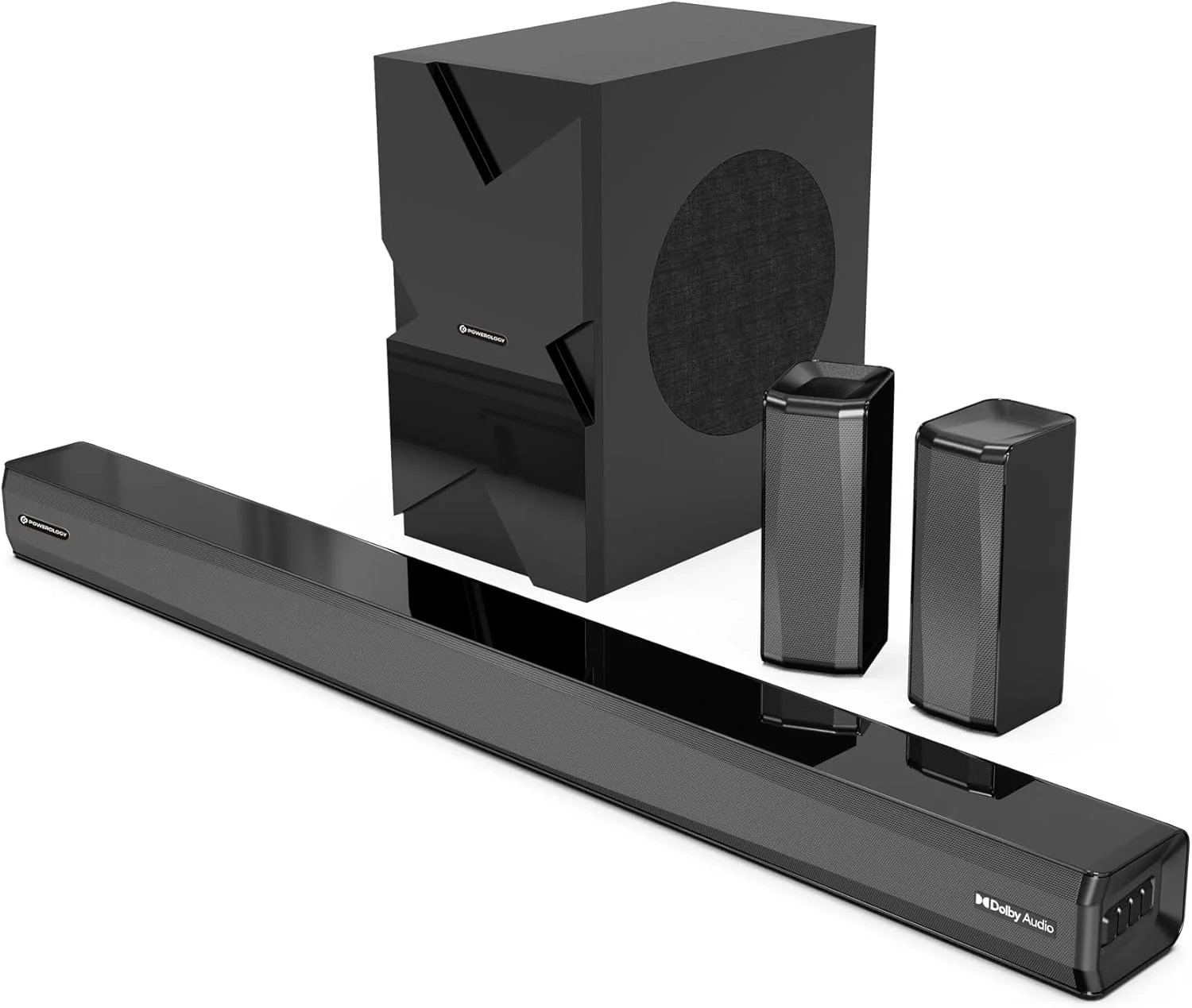 ساندبار سینمای خانگی 5.1 کاناله پاورولوژی با صدای دالبی به همراه ساب ووفر/صدای فراگیر بی سیم ساندبار سینمای خانگی 5.1 کاناله پاورولوژی با صدای دالبی به همراه ساب ووفر/صدای فراگیر بی سیم