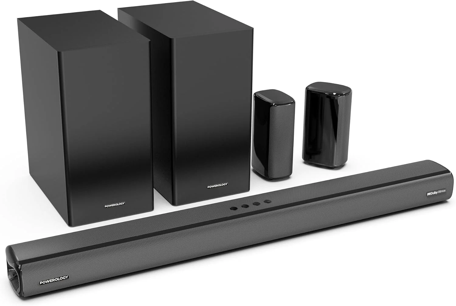 ساندبار سینمای خانگی 5.2.4 کاناله پاورولوژی با Dolby Atmos، ساب ووفر بی سیم و اتصال بی سیم