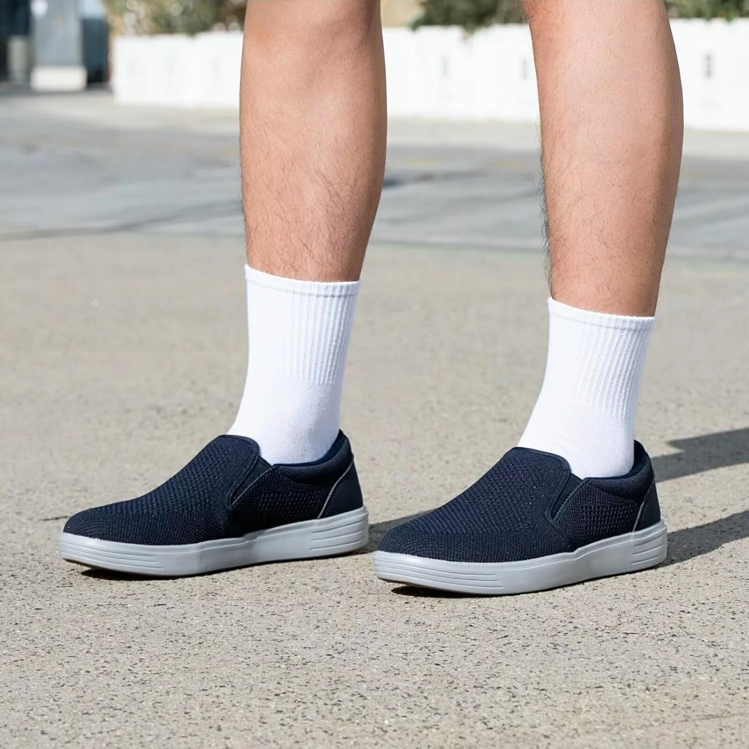 کفش‌های پیاده‌روی و رانندگی مردانه تیوسبون، با طراحی مشبک راحت، تنفس‌پذیر و ضد لغزش، خاکستری/A، سایز 10.5