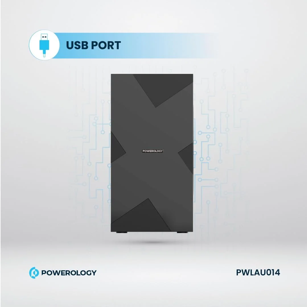 سیستم صوتی سینمای خانگی پاورولوژی 5.1 کاناله با صدای دالبی، ساب ووفر/صدای فراگیر بی‌سیم، کنترل از راه دور، درگاه USB، درگاه AUX، ورودی TV(ARC)، درگاه USB، ورودی اپتیکال، کیفیت سینمایی - مشکی