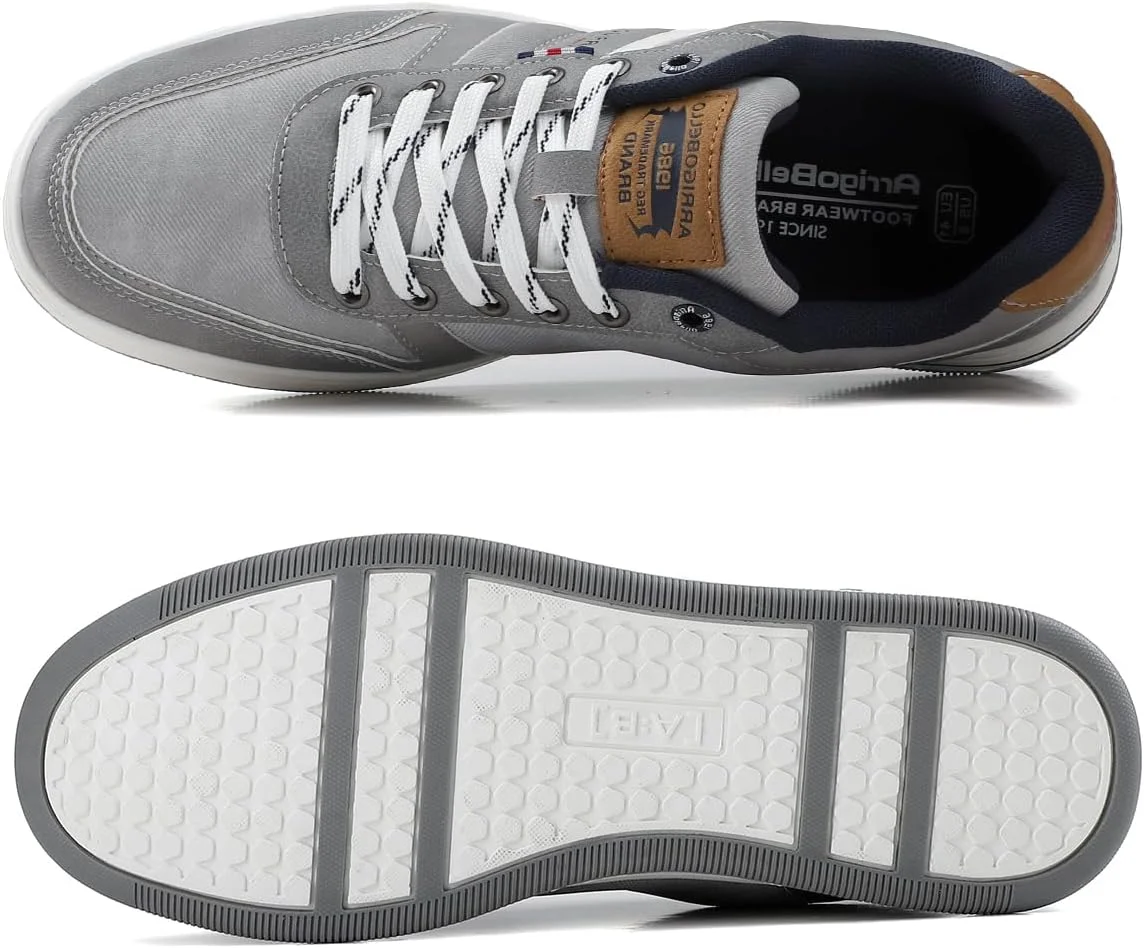 کفش کتانی مردانه آریگو بلو، بند دار، سبک وزن، راحت، چرمی، سایز 41-46