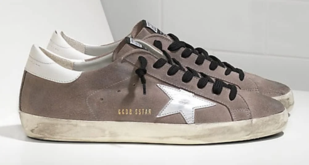 کفش ورزشی مردانه گلدن گوس، شیک، تنفس پذیر، راحت، چرمی، سبک وزن و ضد لغزش