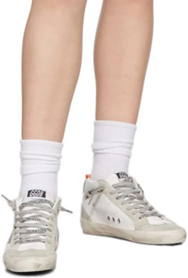 کفش های کتانی سفید گلدن گوس، کفش های ورزشی راحت و تنفسی مردانه، کفش های تمرینی ساق بلند بادوام