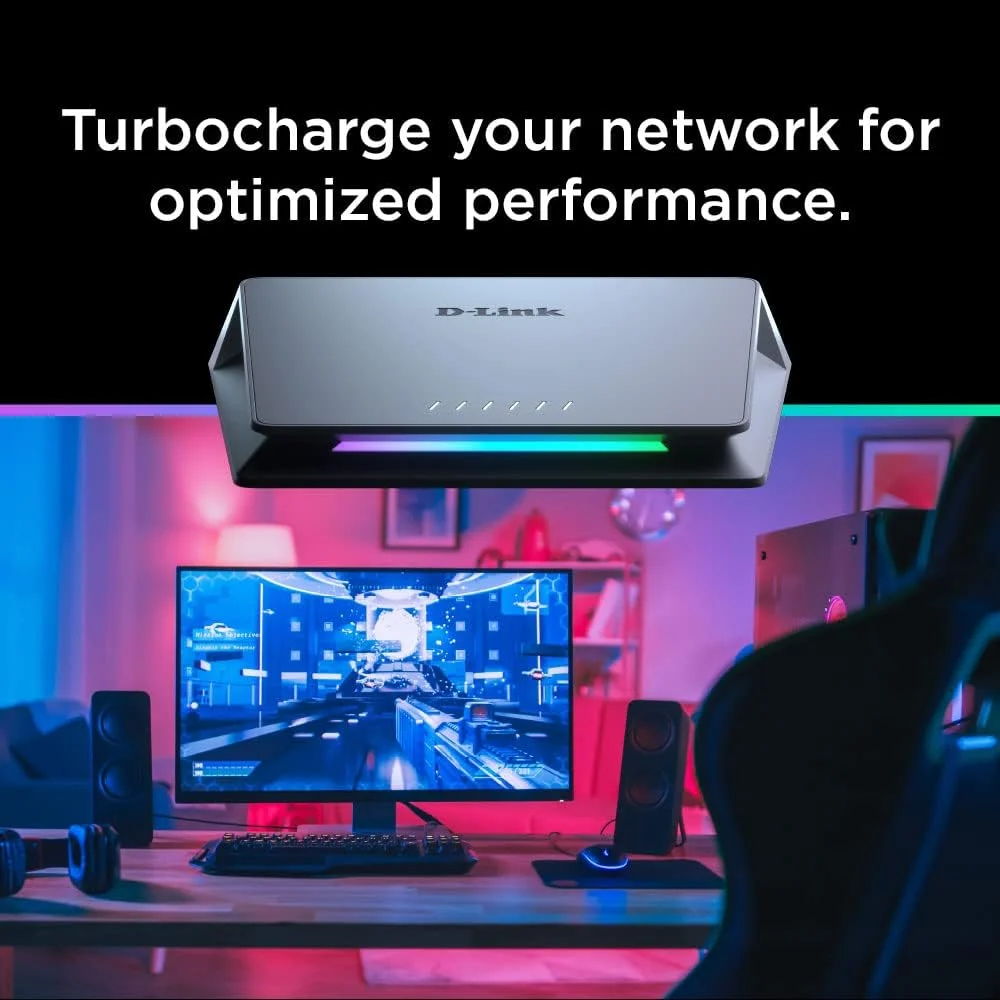 سوئیچ غیر مدیریتی چند گیگابیتی 6 پورت D-Link مدل DMS106XT مناسب برای دسکتاپ
