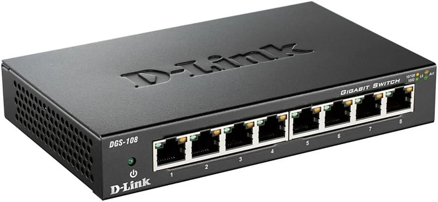 سوئیچ اترنت گیگابیتی 8 پورت D-Link DGS-108 سوئیچ اترنت گیگابیتی 8 پورت D-Link DGS-108