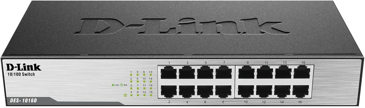 سوئیچ رومیزی 16 پورت 10/100 مگابیت بر ثانیه D-Link DES-1016D سوئیچ رومیزی 16 پورت 10/100 مگابیت بر ثانیه D-Link DES-1016D