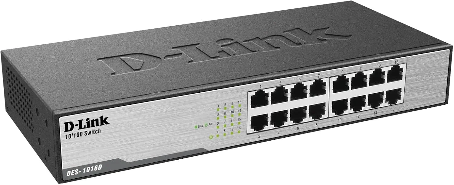 سوئیچ رومیزی 16 پورت 10/100 مگابیت بر ثانیه D-Link DES-1016D سوئیچ رومیزی 16 پورت 10/100 مگابیت بر ثانیه D-Link DES-1016D