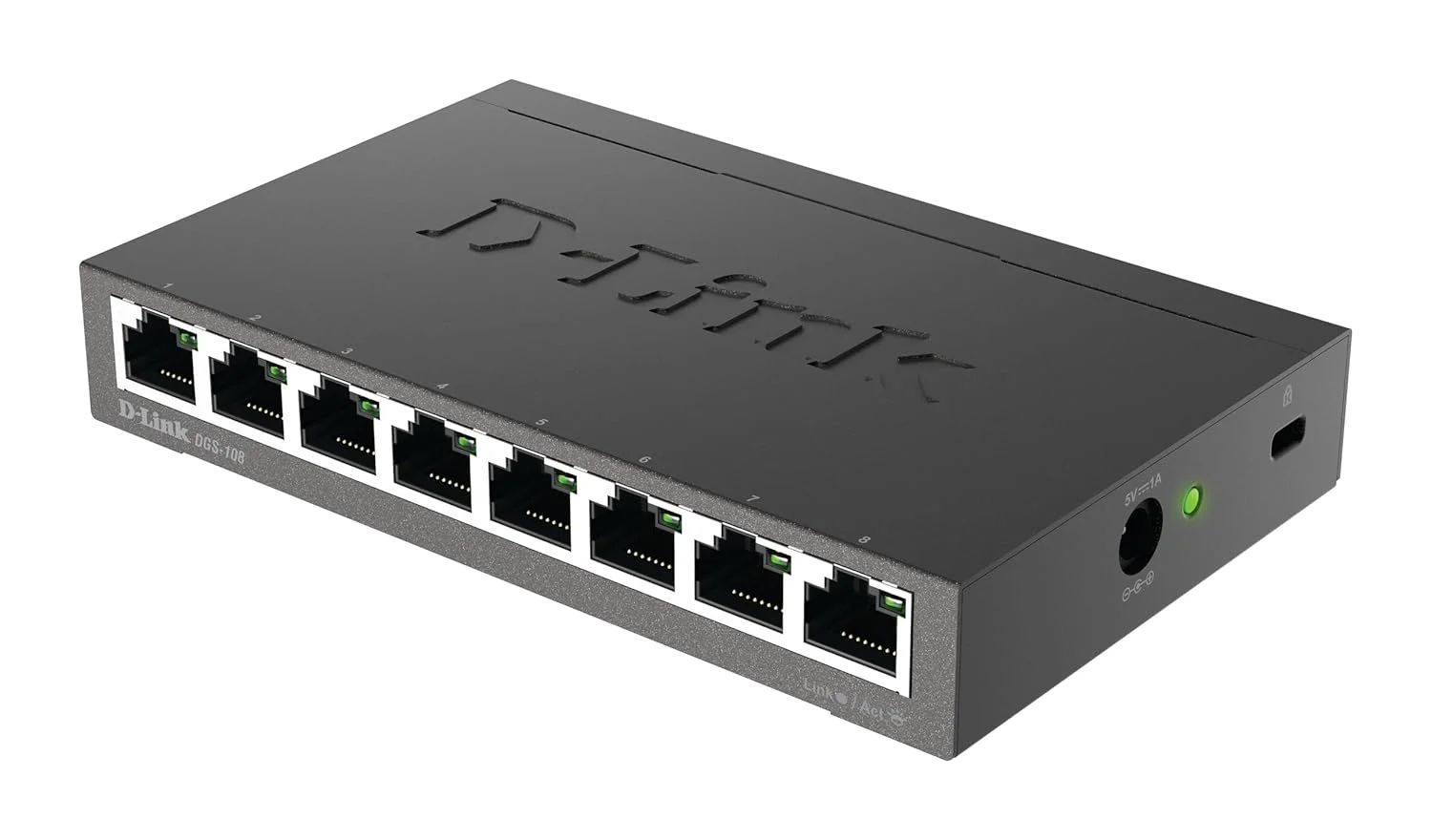 سوییچ رومیزی غیر مدیریتی 8 پورت گیگابیتی دی لینک مدل DGS 108, DGS-108/B سوییچ رومیزی غیر مدیریتی 8 پورت گیگابیتی دی لینک مدل DGS 108, DGS-108/B