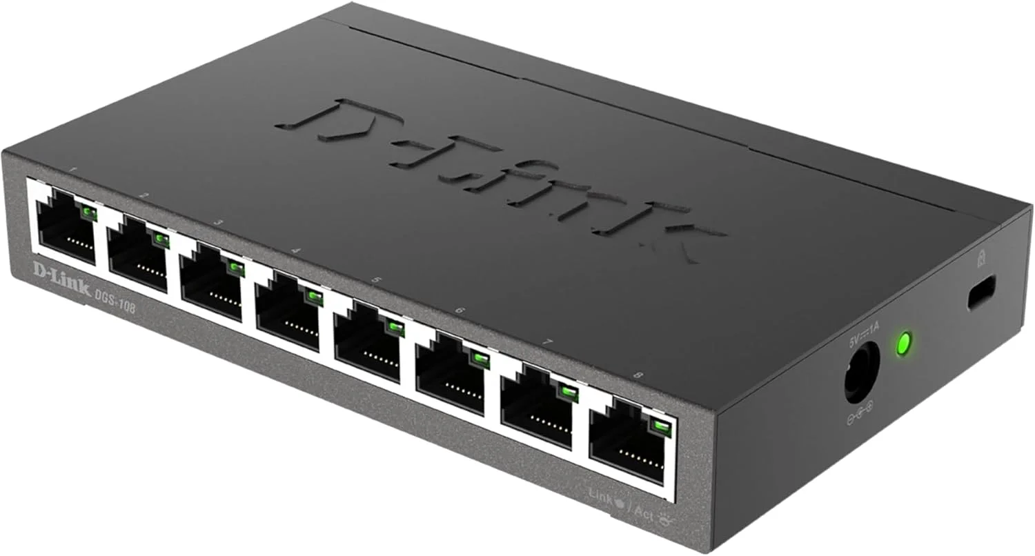 دی-لینک: سوئیچ غیر مدیریتی 8 پورت 10/100/1000M مدل DGS-108 دی-لینک: سوئیچ غیر مدیریتی 8 پورت 10/100/1000M مدل DGS-108