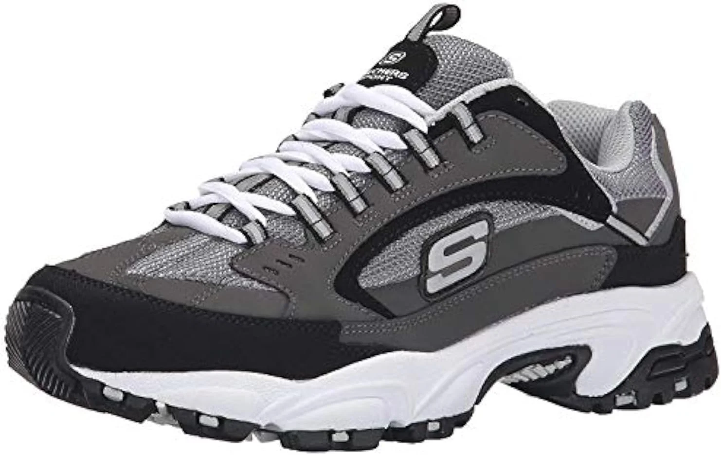کفش آکسفورد مردانه SKECHERS Stamina، مشکی (مشکی/خاکستری)