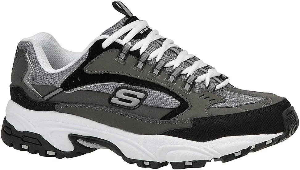 کفش آکسفورد مردانه SKECHERS Stamina، مشکی (مشکی/خاکستری)