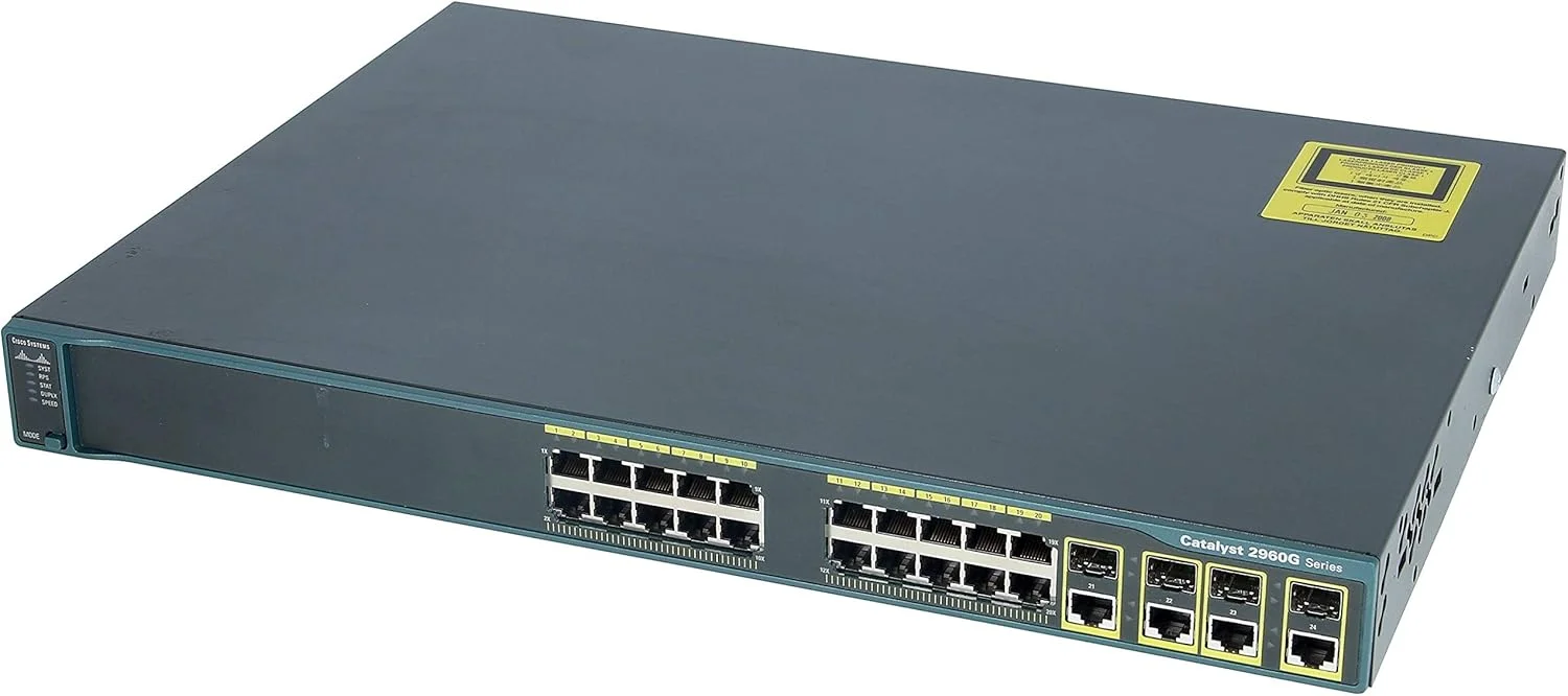 سوئیچ سیسکو WS-C2960+24TC-L سری Catalyst 2960 Plus با 24 پورت LAN