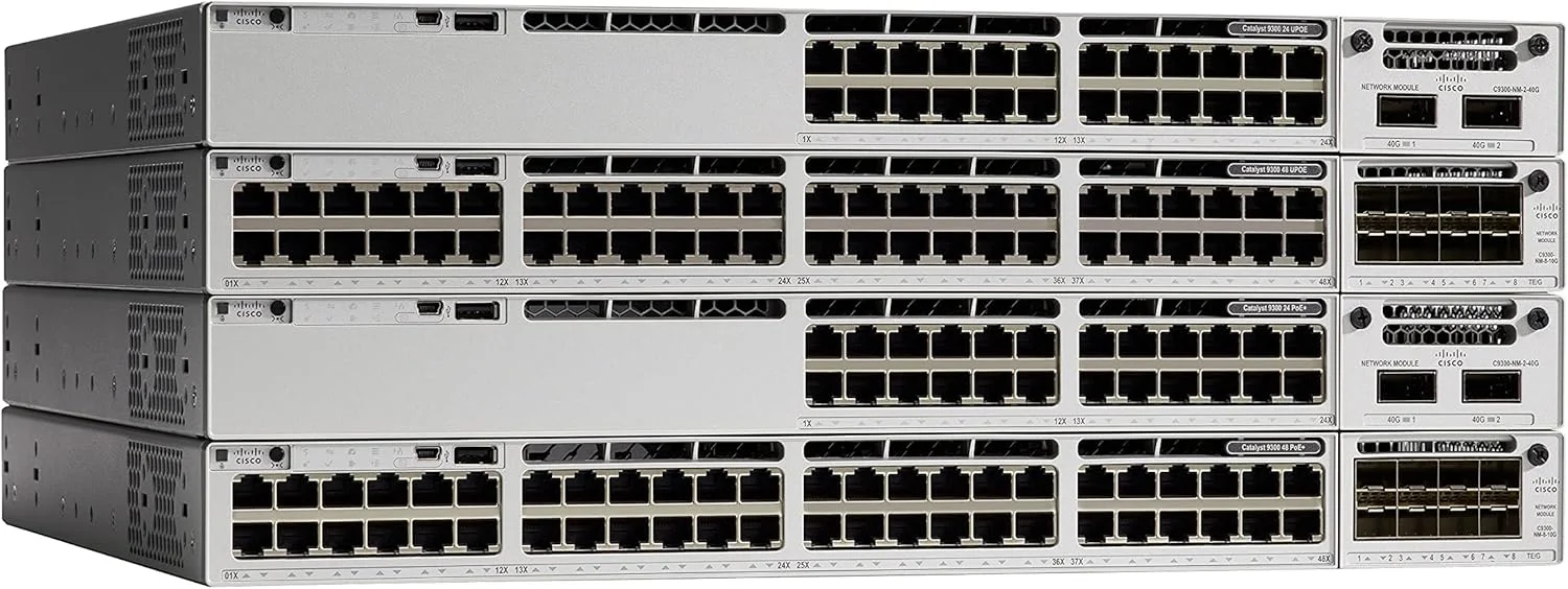 سوییچ سیسکو CATALYST 9300 با 48 پورت POE و قابلیت ESSE