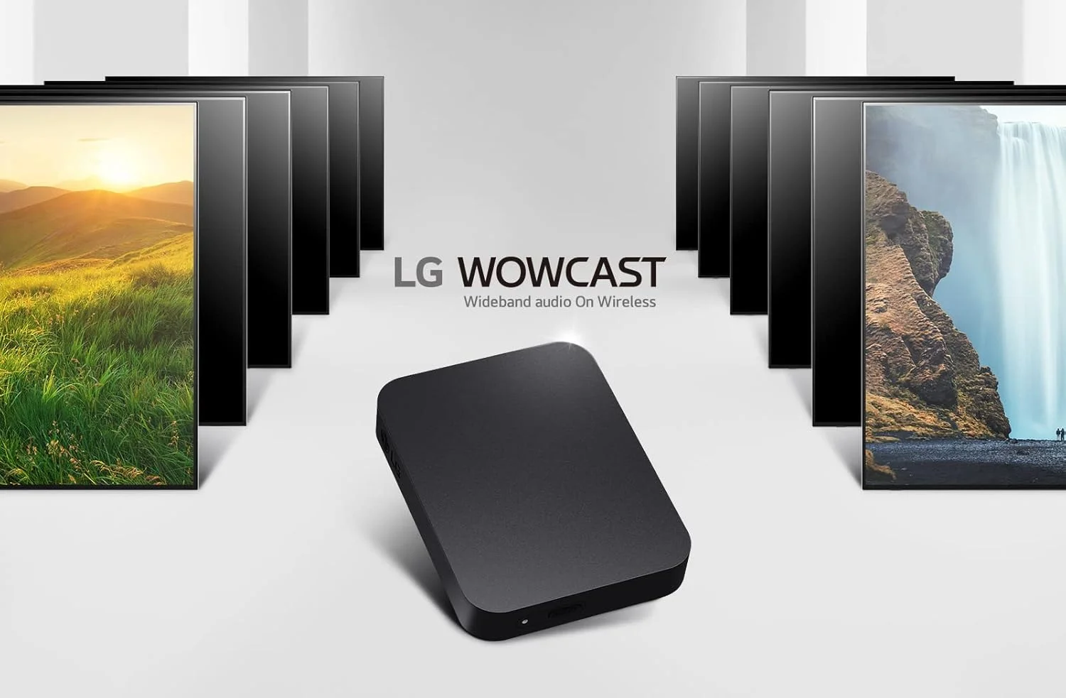 الجی WTP3 WOWCAST، اتصال بیسیم بین تلویزیون و ساندبار، جمع و جور، برای بلندگوها، صدای بهینه، صدای فراگیر، 7.1.4 کانال، Dolby Atmos الجی WTP3 WOWCAST، اتصال بیسیم بین تلویزیون و ساندبار، جمع و جور، برای بلندگوها، صدای بهینه، صدای فراگیر، 7.1.4 کانال، Dolby Atmos