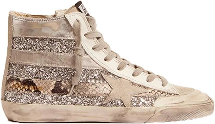 کفش‌های کتانی مردانه گلدن گوس رترو فلت، کفش‌های ورزشی کلاسیک بند دار مناسب فضای باز، مدل جدید