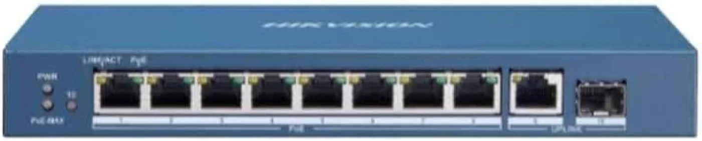 سوئیچ غیر مدیریتی 8 پورت گیگابیتی POE هایک ویژن مدل DS-3E0510P-E/M، سازگار با JK Vision Bnc
