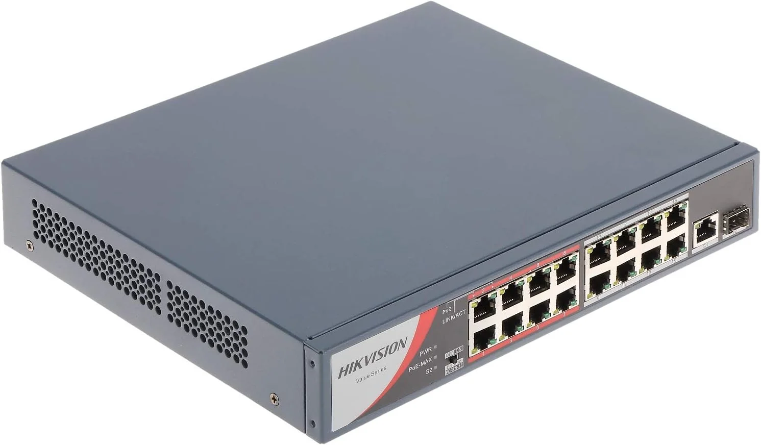 سوئیچ 16 پورت فست اترنت غیر مدیریتی POE هایک ویژن مدل DS-3E0318P-E/M(B) سازگار با JK Vision BNC سوئیچ 16 پورت فست اترنت غیر مدیریتی POE هایک ویژن مدل DS-3E0318P-E/M(B) سازگار با JK Vision BNC
