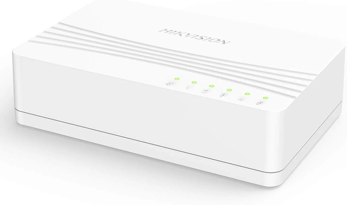 سوئیچ اترنت HIKVISION DS-3E0105D-E 10/100 مگابیت بر ثانیه، دارای 5 پورت اترنت 10/100 مگابیت بر ثانیه، پشتیبانی از یادگیری خودکار و Aging آدرس MAC، مناسب برای خانه، مدرسه، خوابگاه، دفتر سوئیچ اترنت HIKVISION DS-3E0105D-E 10/100 مگابیت بر ثانیه، دارای 5 پورت اترنت 10/100 مگابیت بر ثانیه، پشتیبانی از یادگیری خودکار و Aging آدرس MAC، مناسب برای خانه، مدرسه، خوابگاه، دفتر