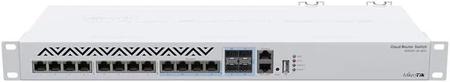 سوئیچ 12 پورت 10 گیگ Mikrotik با منبع تغذیه دوگانه (CRS312-4C+8XG-RM) سوئیچ 12 پورت 10 گیگ Mikrotik با منبع تغذیه دوگانه (CRS312-4C+8XG-RM)