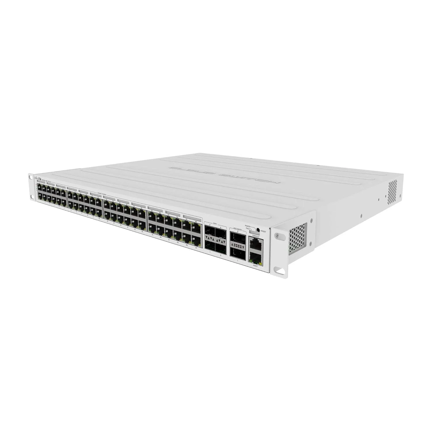 سوئیچ شبکه میکروتیک CRS354-48P-4S+2Q+RM لایه 3 گیگابیتی اترنت (10/100/1000) با قابلیت Power over Ethernet (PoE) 1U