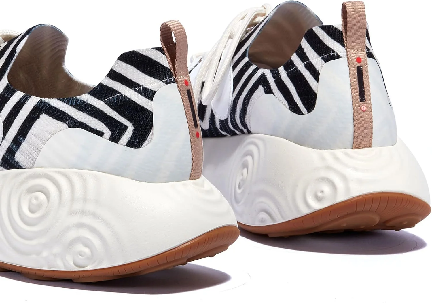 کفش پیاده روی پلتفرمی مردانه UIN، کفش کتانی شیک و راحت با طرح هنری، مناسب سفر - Brava، Brava Ⅰ-classic Maze، سایز 46