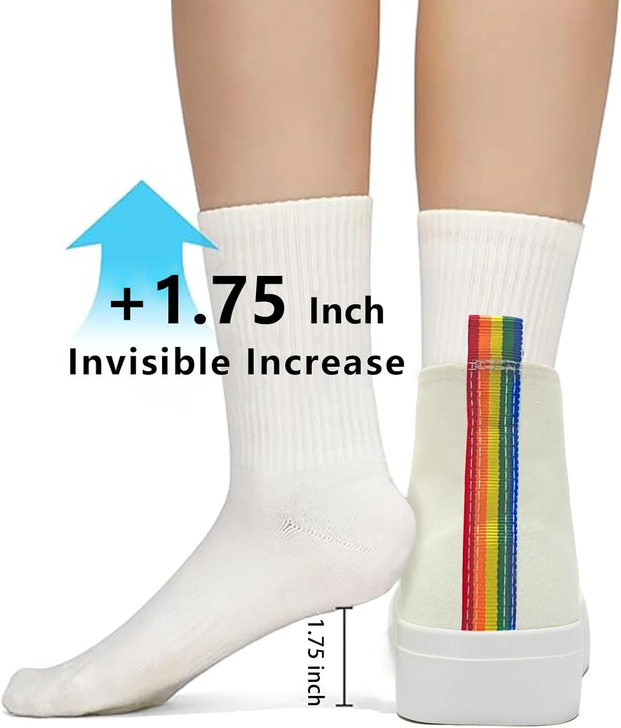 کفش‌های کتانی پلتفرم زنانه، کفش‌های کتانی ساق بلند کلاسیک مردانه، کفش‌های تنیس غیررسمی و راحت یونیسکس با بند