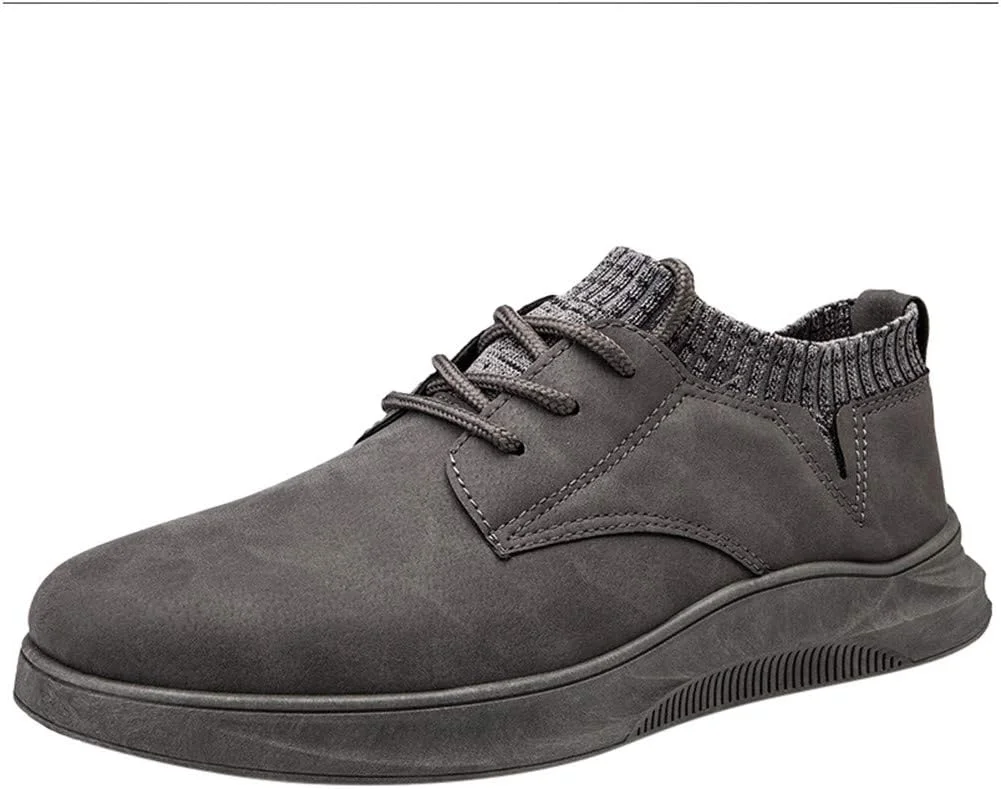 کفش مردانه Zzhuyi مدل کلاسیک دهه 80، یکدست، غیررسمی، ساده، مناسب کار، مناسب پای پهن، جورابی سبک، تخت، ضد لغزش، مناسب موتورسواری و کفش کار