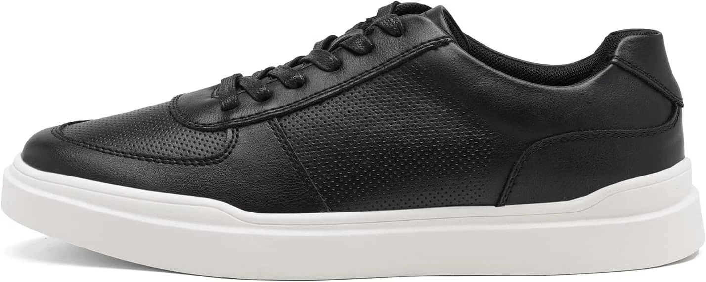 کفش رسمی مردانه ZEKOLO، کفش کتانی چرمی غیر رسمی مردانه مشکی، سبک وزن، کلاسیک، راحت (رنگ: سفید، سایز: 10 US)